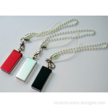 New Mini USB Disk Customized USB Drive with Bradde Chain USB Flash Memory